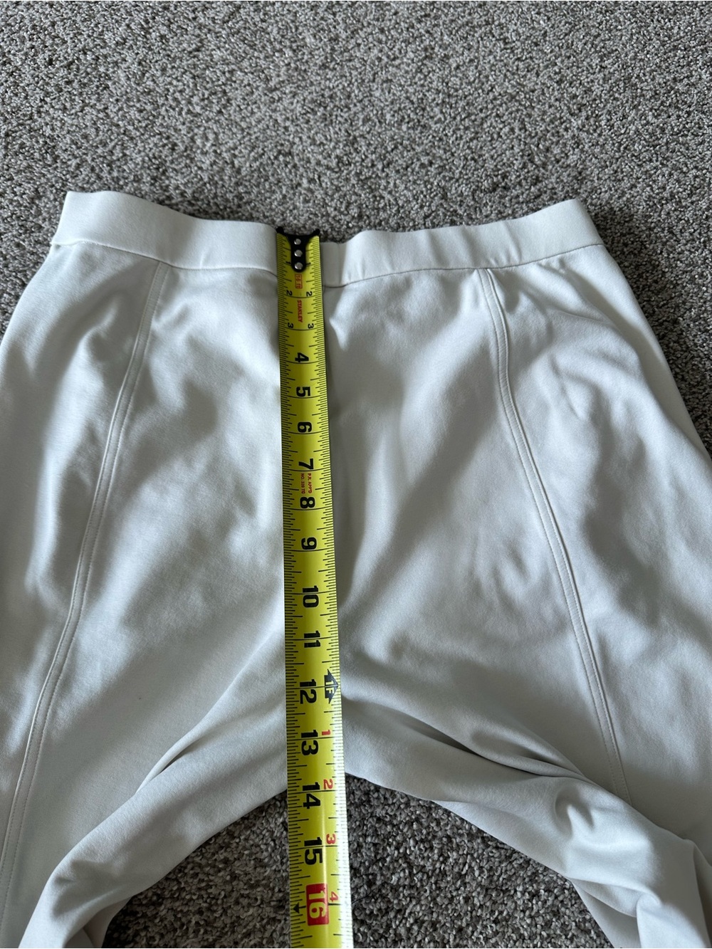 Eileen Fisher Washable Flex Ponte Lantern Pant Size Medium Bone Cream - Picture 11 of 11
